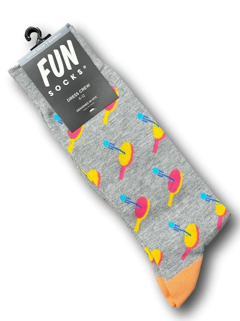 3/$18 Pickle Ball Funny Novelty Crew Socks - NWT